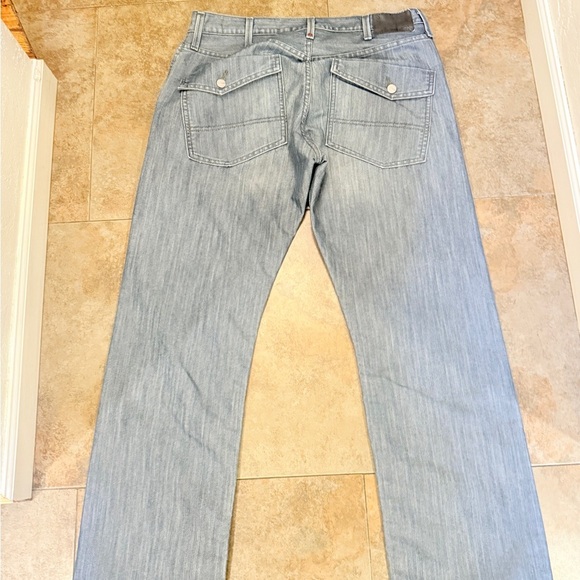 Men’s Denizen Levi's Blue Slim Straight Jeans Classic Denim Style 38x32 - Picture 2 of 12